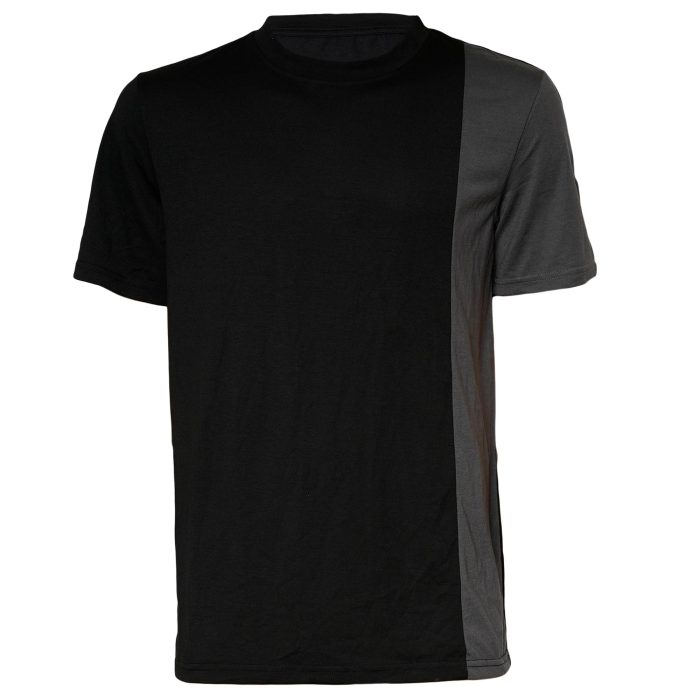 Black and Charcoal Gray Two-Tone T-Shirt